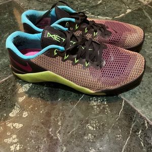 Nike Black and Purple Sneakers